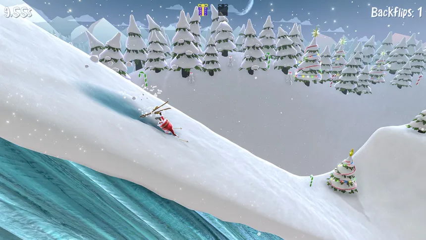 Скриншот 4 к игре Santa's Slippery Slope (Ski Stunts)