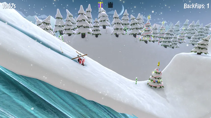 Скриншот 6 к игре Santa's Slippery Slope (Ski Stunts)