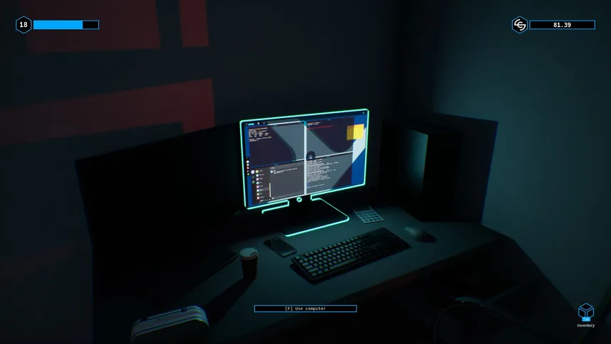 Скриншот 2 к игре Hacker Simulator: Free Trial