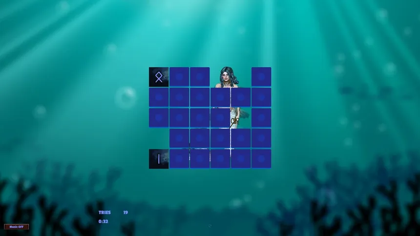 Скриншот 3 к игре Memory Puzzle - Mystery Mermaids