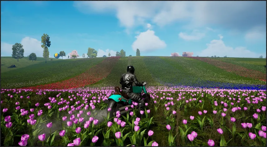 Скриншот 1 к игре Motorcycle Travel Simulator
