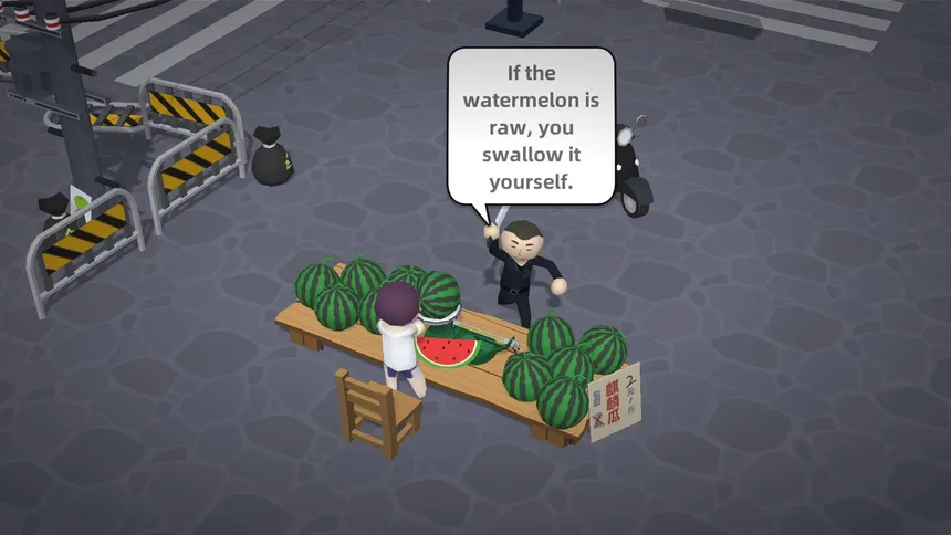 Скриншот 1 к игре Watermelon Wars (西瓜摊主大战买瓜人)