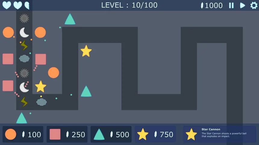 Скриншот 1 к игре Shape TD
