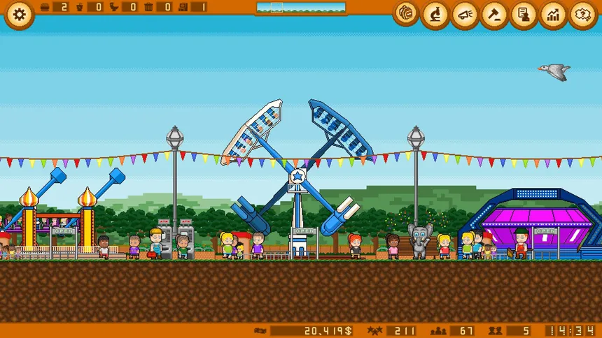 Скриншот 1 к игре Idler Coaster