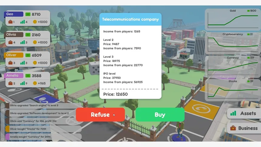 Скриншот 3 к игре Blue Chips: economic multiplayer board game