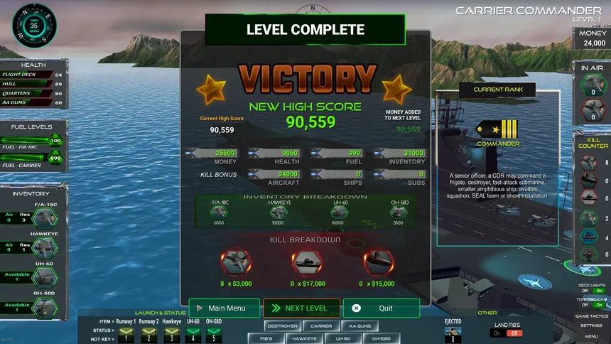 Скриншот 7 к игре Carrier Commander
