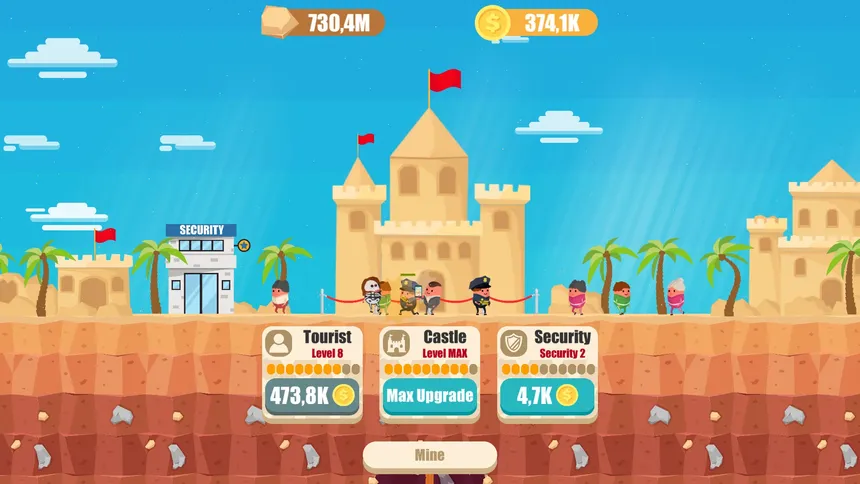 Скриншот 1 к игре Idle Sand Castle