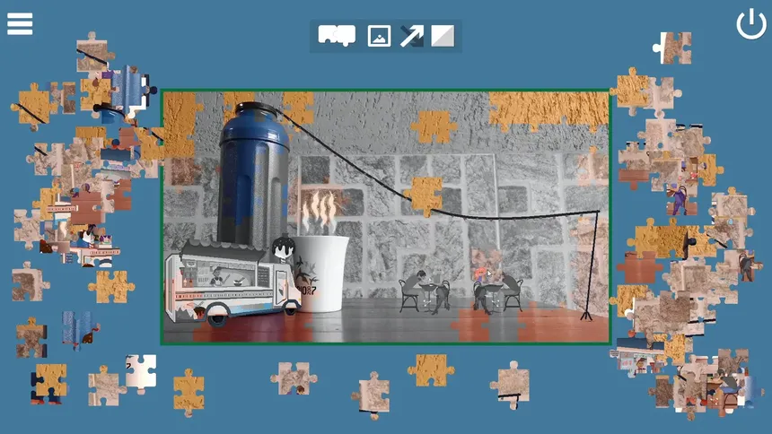 Скриншот 2 к игре Invisible Places - Pixel Art Jigsaw Puzzle
