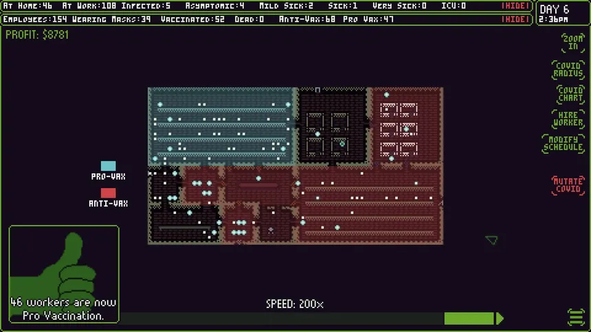 Скриншот 6 к игре Covid Simulator