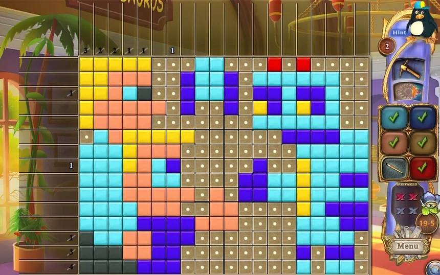 Скриншот 4 к игре Fantasy Mosaics 35: Day at the Museum