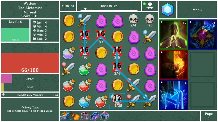 Скриншот 1 к игре Dungeon Wizards