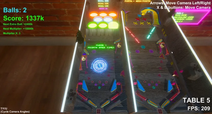 Скриншот 1 к игре Pinballer (3D Pinball)
