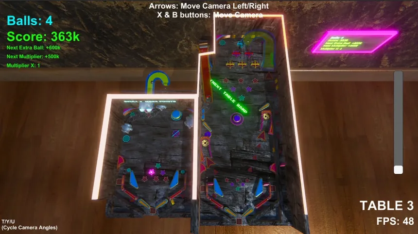 Скриншот 4 к игре Pinballer (3D Pinball)