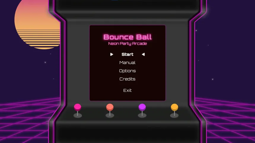 Скриншот 5 к игре Bounce Ball: Neon Party Arcade