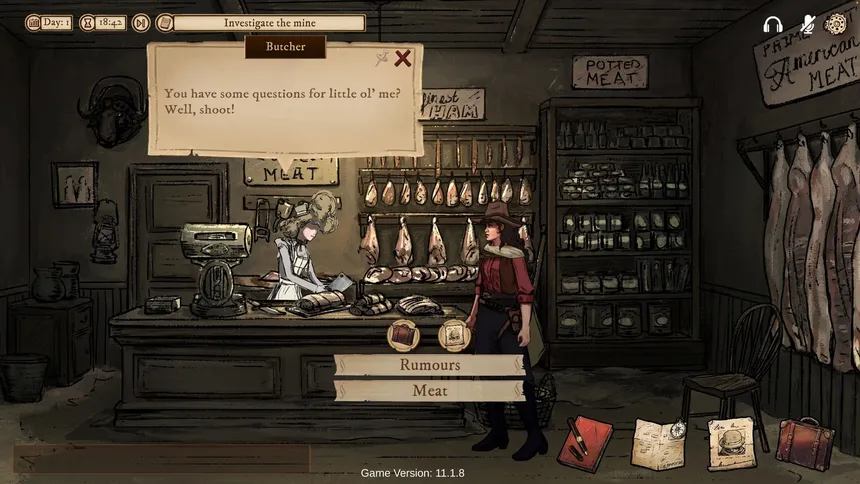 Скриншот 1 к игре Whispers in the West - Co-op Murder Mystery