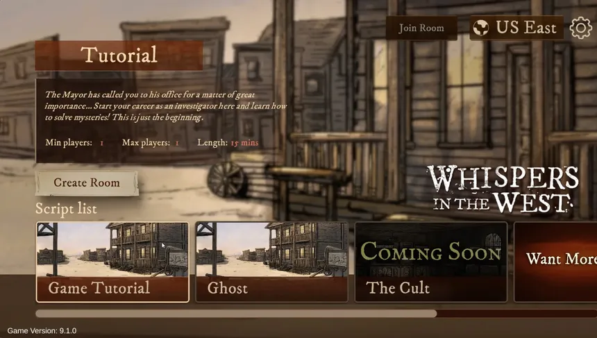 Скриншот 7 к игре Whispers in the West - Co-op Murder Mystery