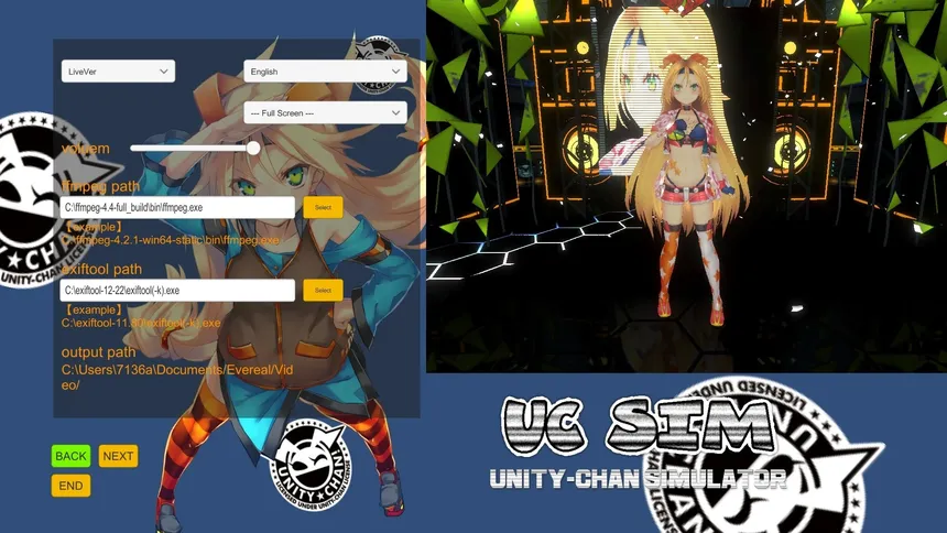 Скриншот 1 к игре UC SIM ～unity-chan simulator～