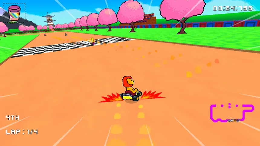 Скриншот 4 к игре Retro Kart Rush
