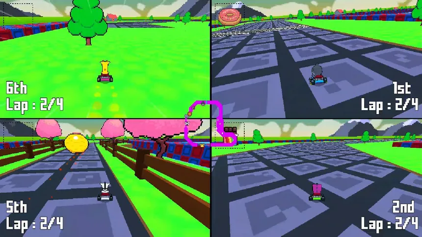 Скриншот 6 к игре Retro Kart Rush