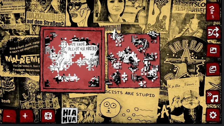 Скриншот 1 к игре Nachkriegsratten Punk-Rock Puzzle
