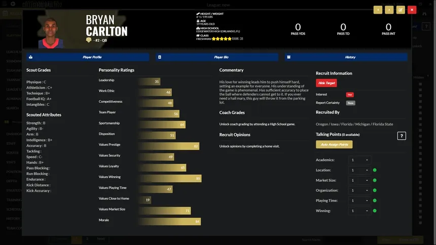 Скриншот 4 к игре Draft Day Sports: College Football 2022