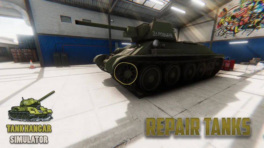 Скриншот 1 к игре Tank Hangar Simulator