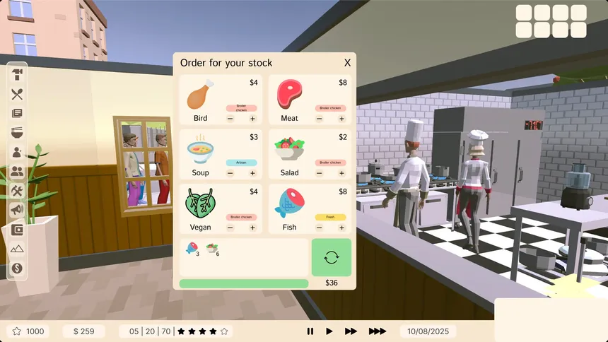 Скриншот 1 к игре SIM Chef: Restaurant management