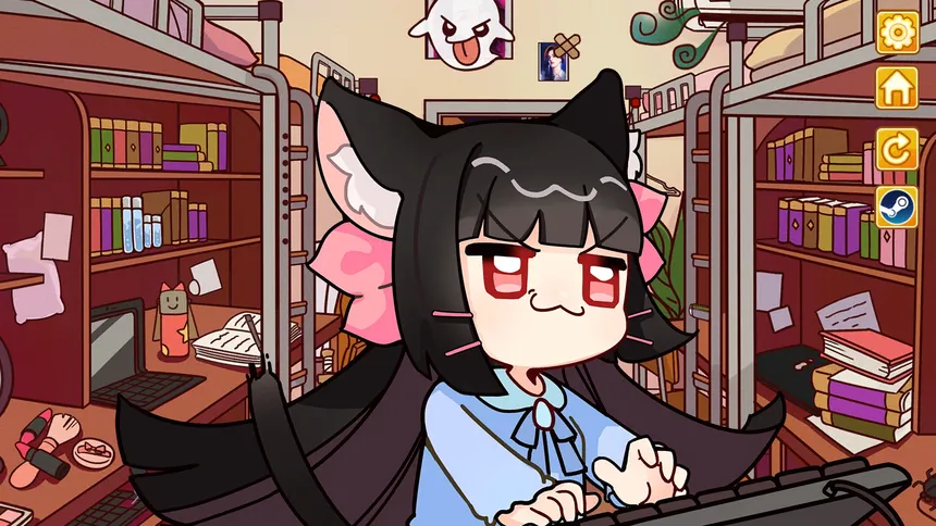 Скриншот 4 к игре 卖萌恶霸喵霸霸 Cute Bully Nyanbaba