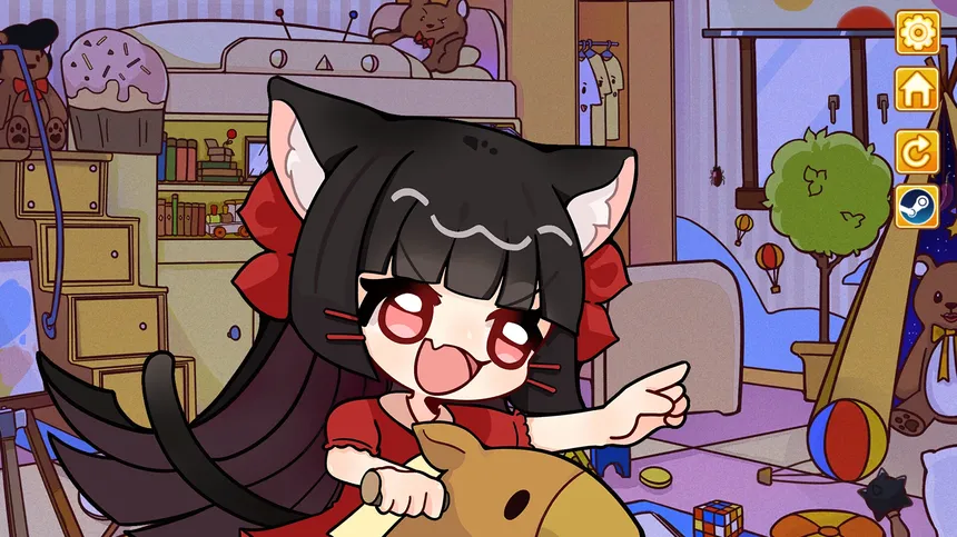 Скриншот 6 к игре 卖萌恶霸喵霸霸 Cute Bully Nyanbaba