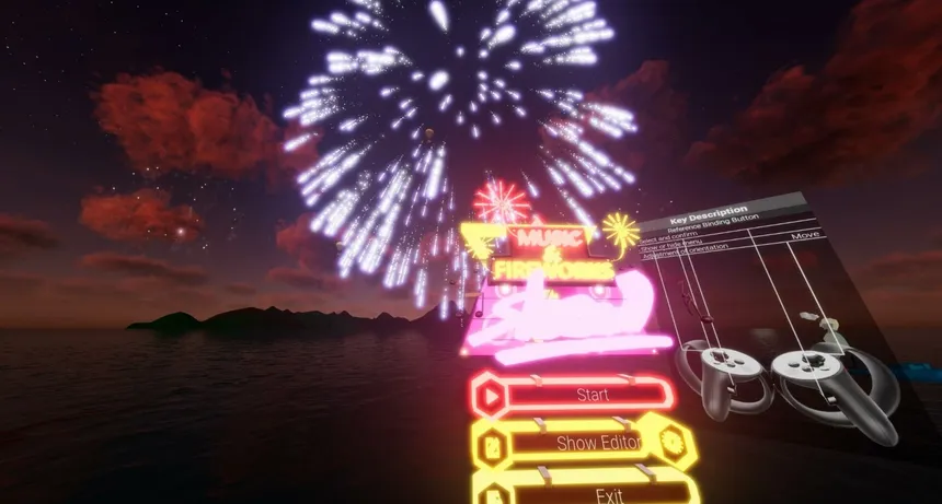 Скриншот 2 к игре Fireworks Show VR
