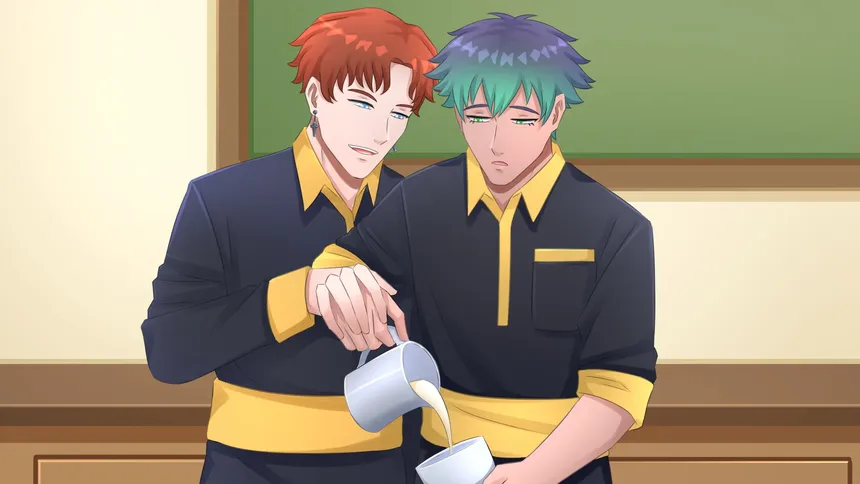 Скриншот 1 к игре Mixed Feelings: While You Were Away - Boys Love (BL) Visual Novel