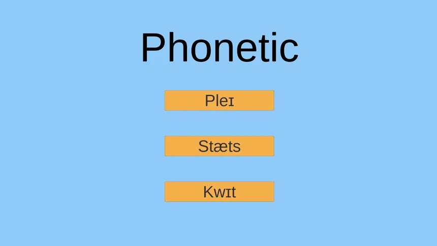 Скриншот 1 к игре Phonetic