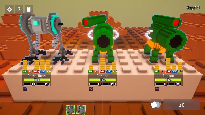 Скриншот 1 к игре ボクロボ ~Boxed Cell Robot Armies~