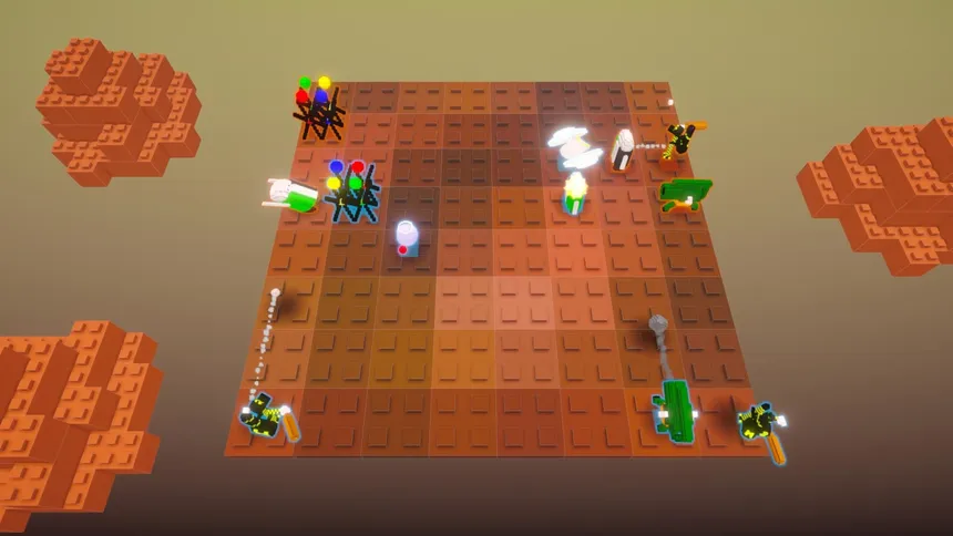 Скриншот 3 к игре ボクロボ ~Boxed Cell Robot Armies~