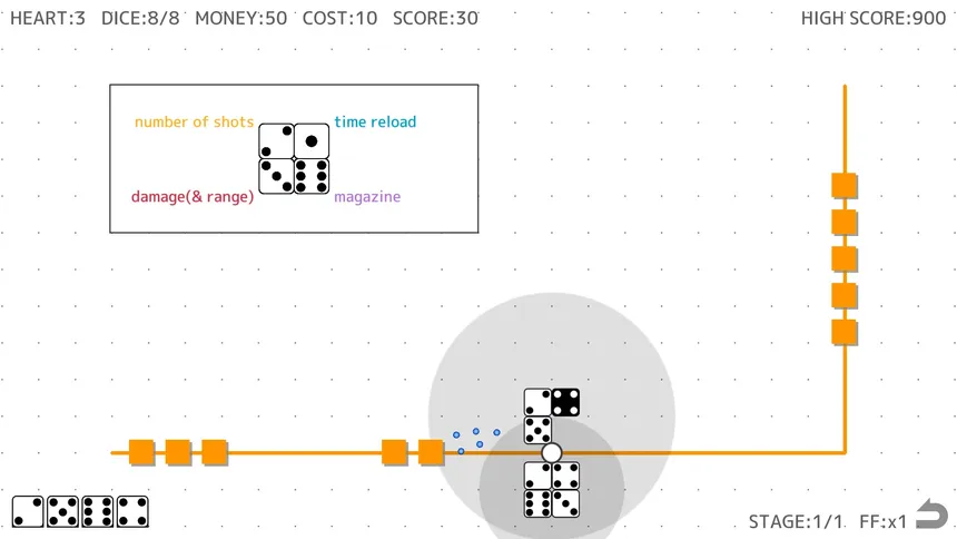 Скриншот 3 к игре Quad Dice Defence