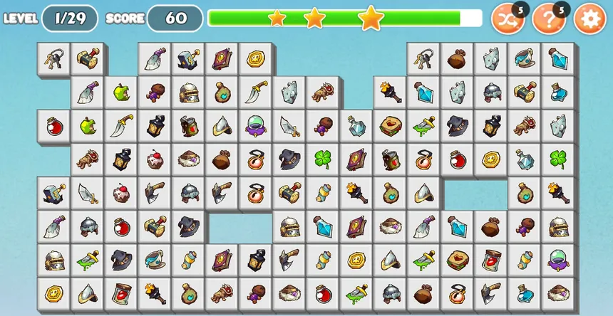 Скриншот 2 к игре Monsters and Warriors - Onet Match Connect