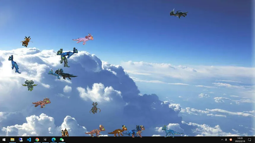 Скриншот 6 к игре Dragons On Desktop