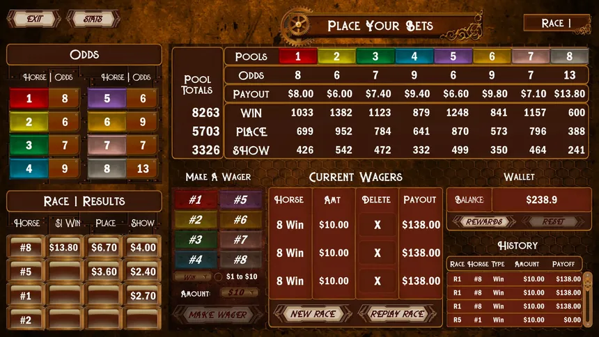 Скриншот 1 к игре Cruise Ship Horse Racing