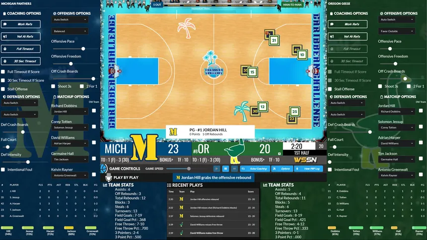 Скриншот 3 к игре Draft Day Sports: College Basketball 2022
