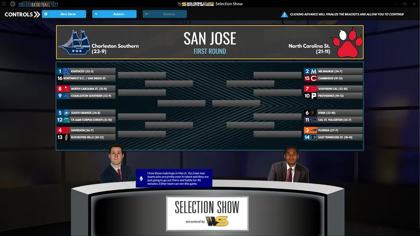Скриншот 4 к игре Draft Day Sports: College Basketball 2022