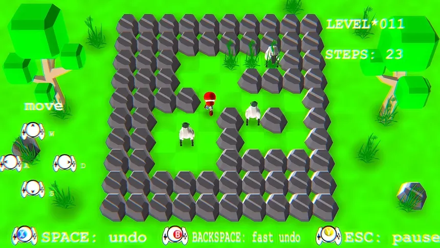 Скриншот 1 к игре Push the Sheep