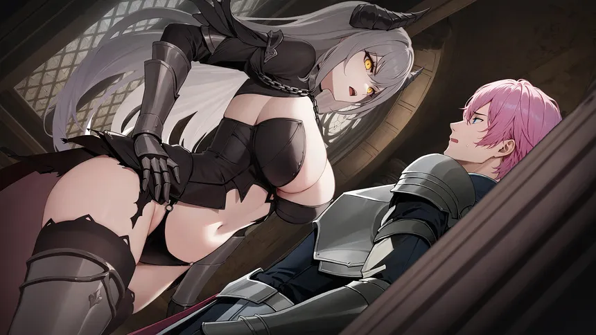 Скриншот 4 к игре Resist the succubus—The end of the female Knight