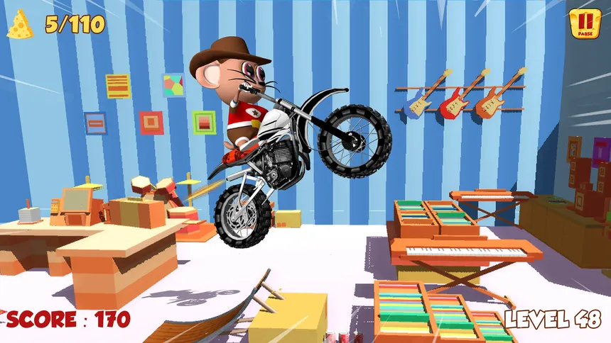 Скриншот 1 к игре Moto Mouse Stunt Mania