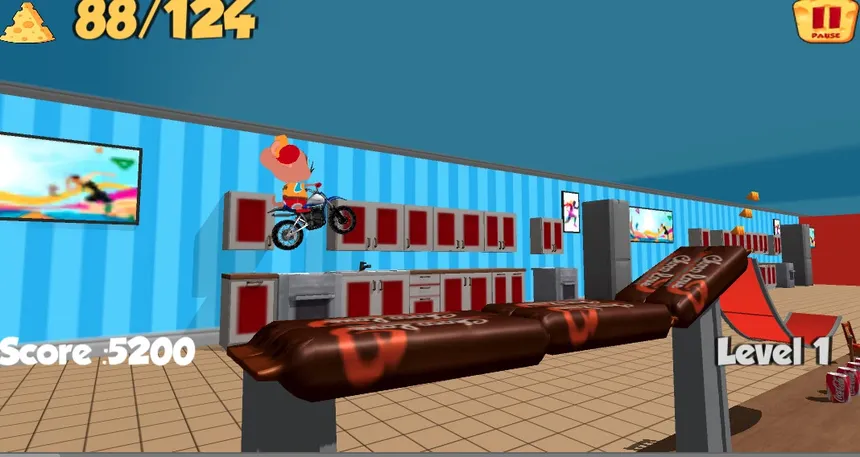Скриншот 6 к игре Moto Mouse Stunt Mania