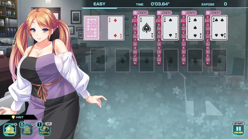 Скриншот 1 к игре Pretty Girls Four Kings Solitaire