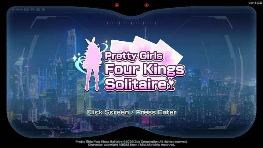 Скриншот 6 к игре Pretty Girls Four Kings Solitaire