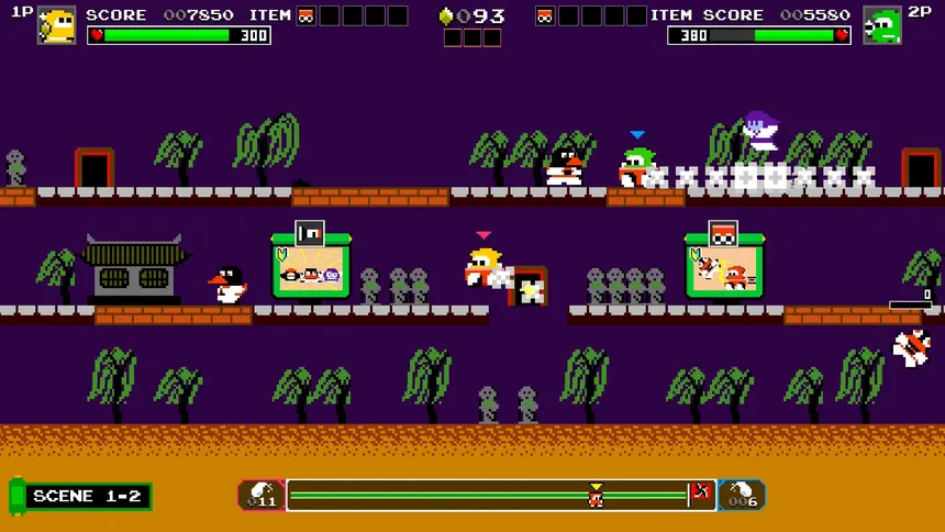 Скриншот 1 к игре Ninja JaJaMaru: The Great Yokai Battle + Hell