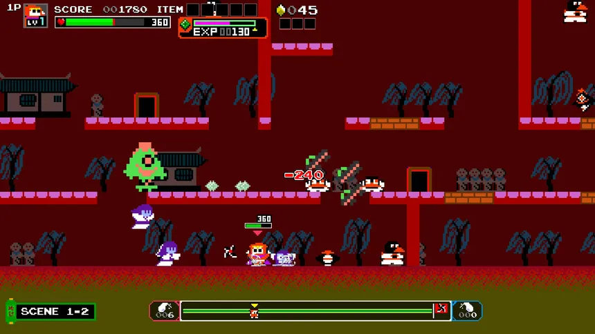 Скриншот 6 к игре Ninja JaJaMaru: The Great Yokai Battle + Hell