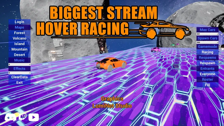 Скриншот 1 к игре Biggest Stream Hover Racing