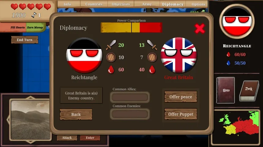 Скриншот 4 к игре Countryball: Europe 1890